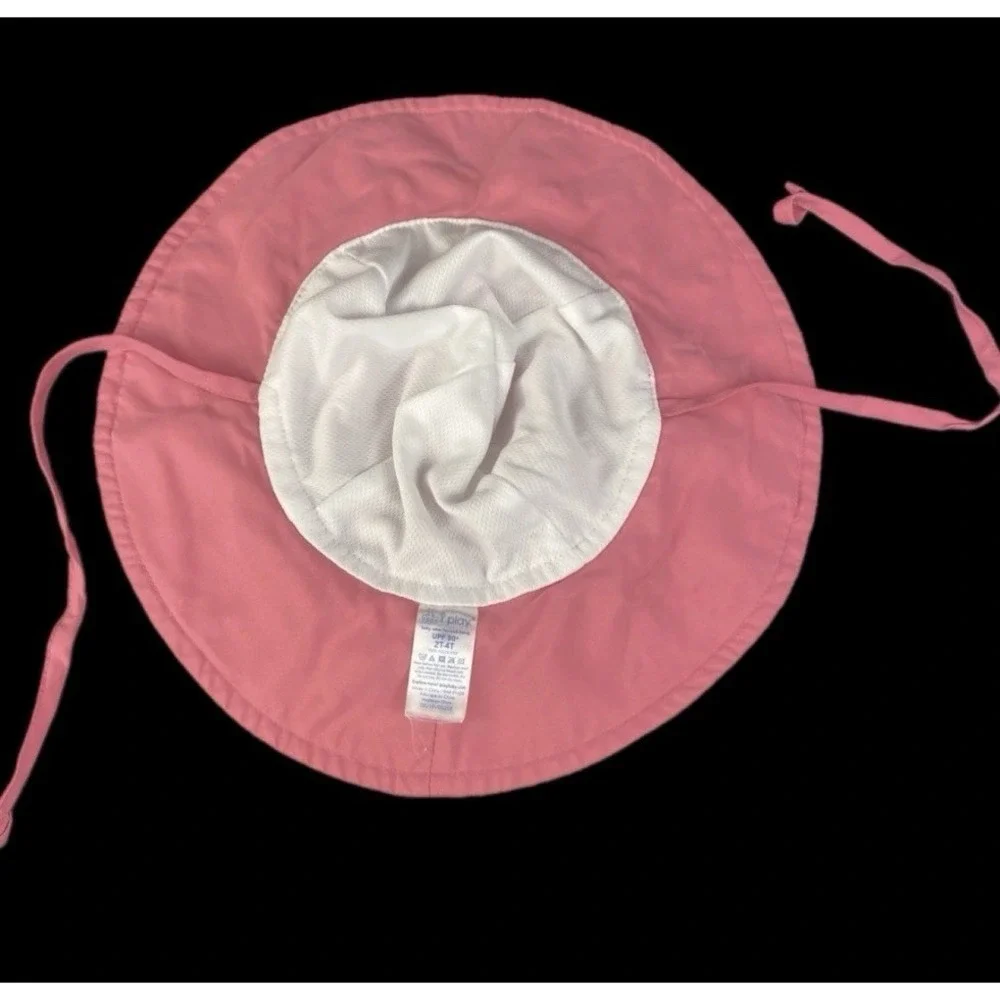 i‎ play. Sun Hat Kids 2T-4T Pink UPF 50+ Wide Brim Beach Hat Girls